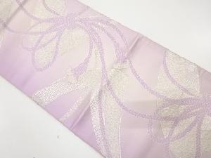 アンティーク　組紐に地紙模様織り出し袋帯（材料）